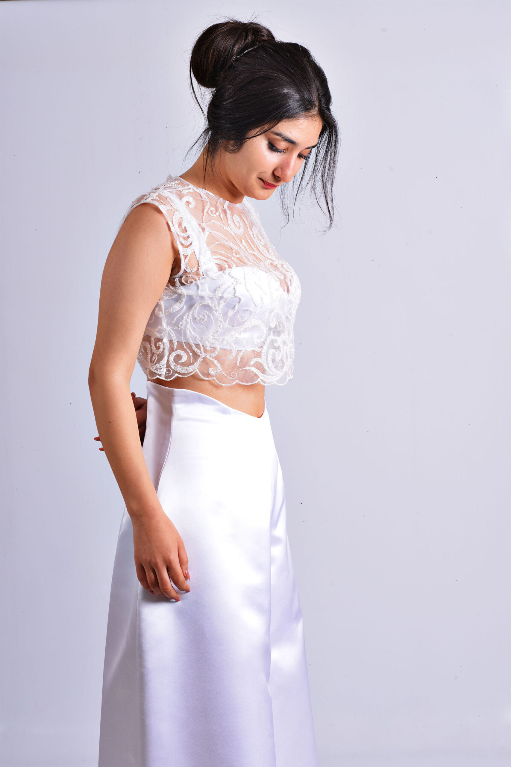Two-Piece Wedding Pantsuit