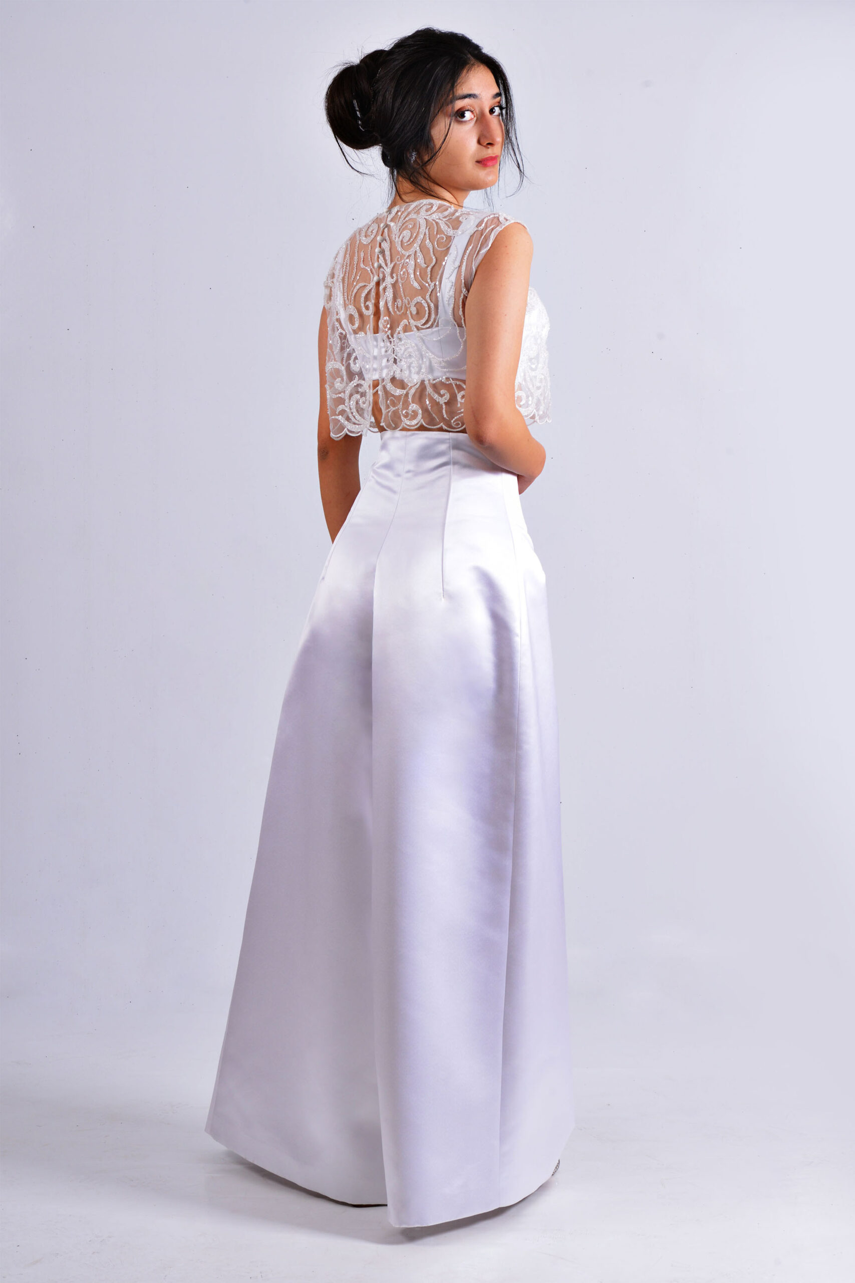 Two-Piece Wedding Pantsuit